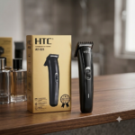 htc at 525 rechargeable hair trimmer for men | cordless beard & hair clipper with stainless steel blades