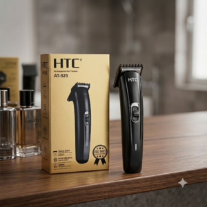 htc at 525 rechargeable hair trimmer for men | cordless beard & hair clipper with stainless steel blades